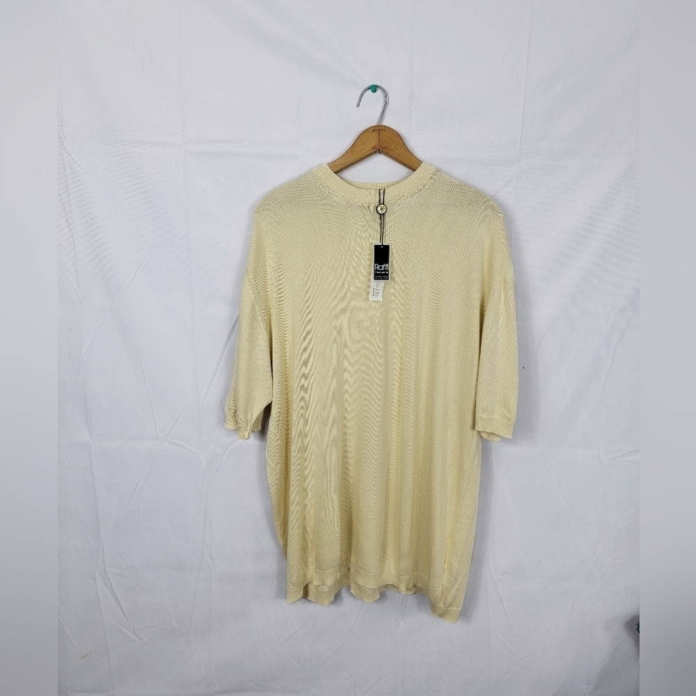 Women's NWT Raffi XL Cream Knit Top
